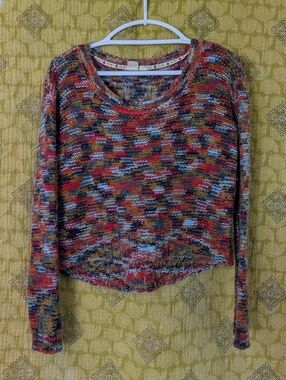 Roxy Granola Girl Colorful Oversized Knit Sweater